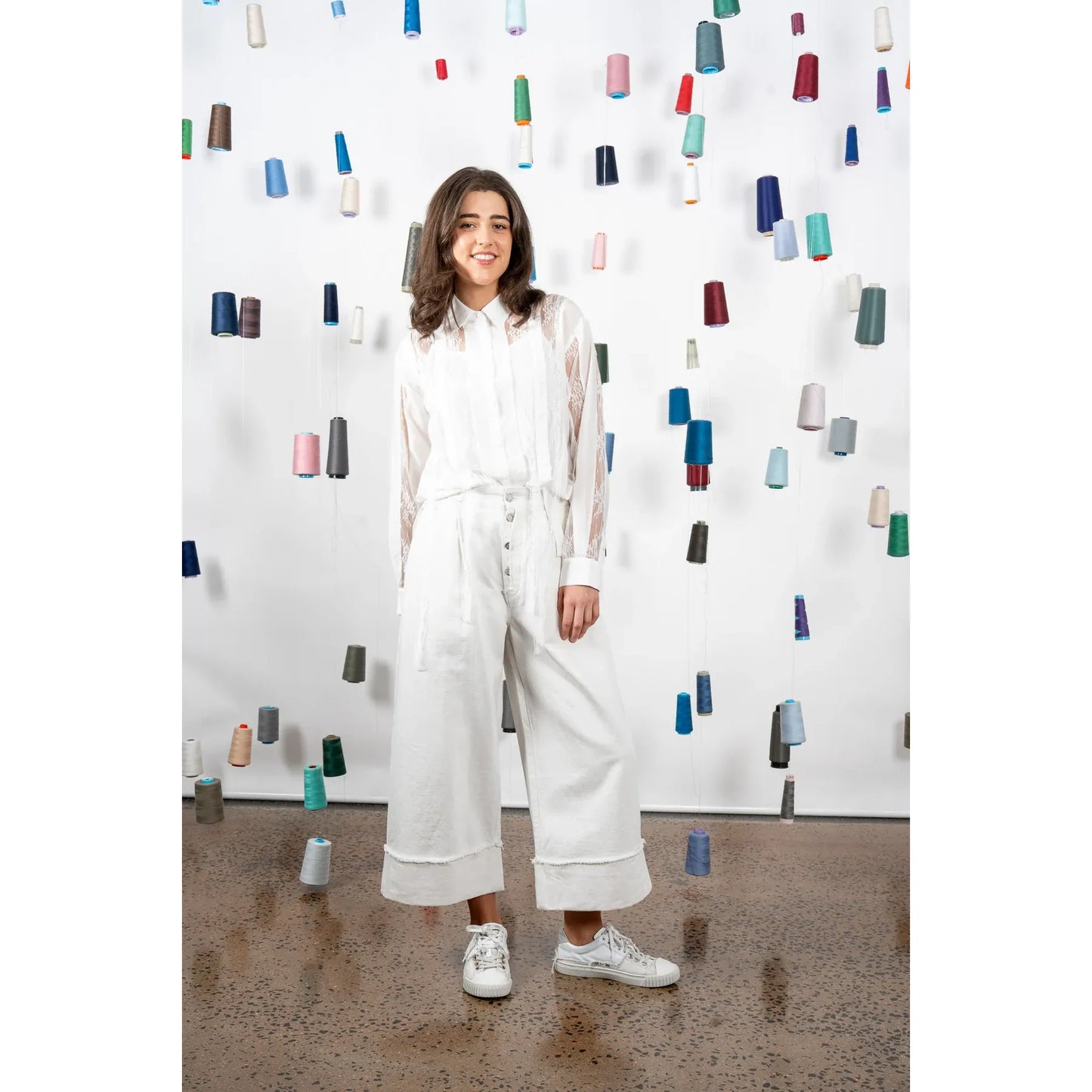 M.A Dainty Polly Trousers - Milk