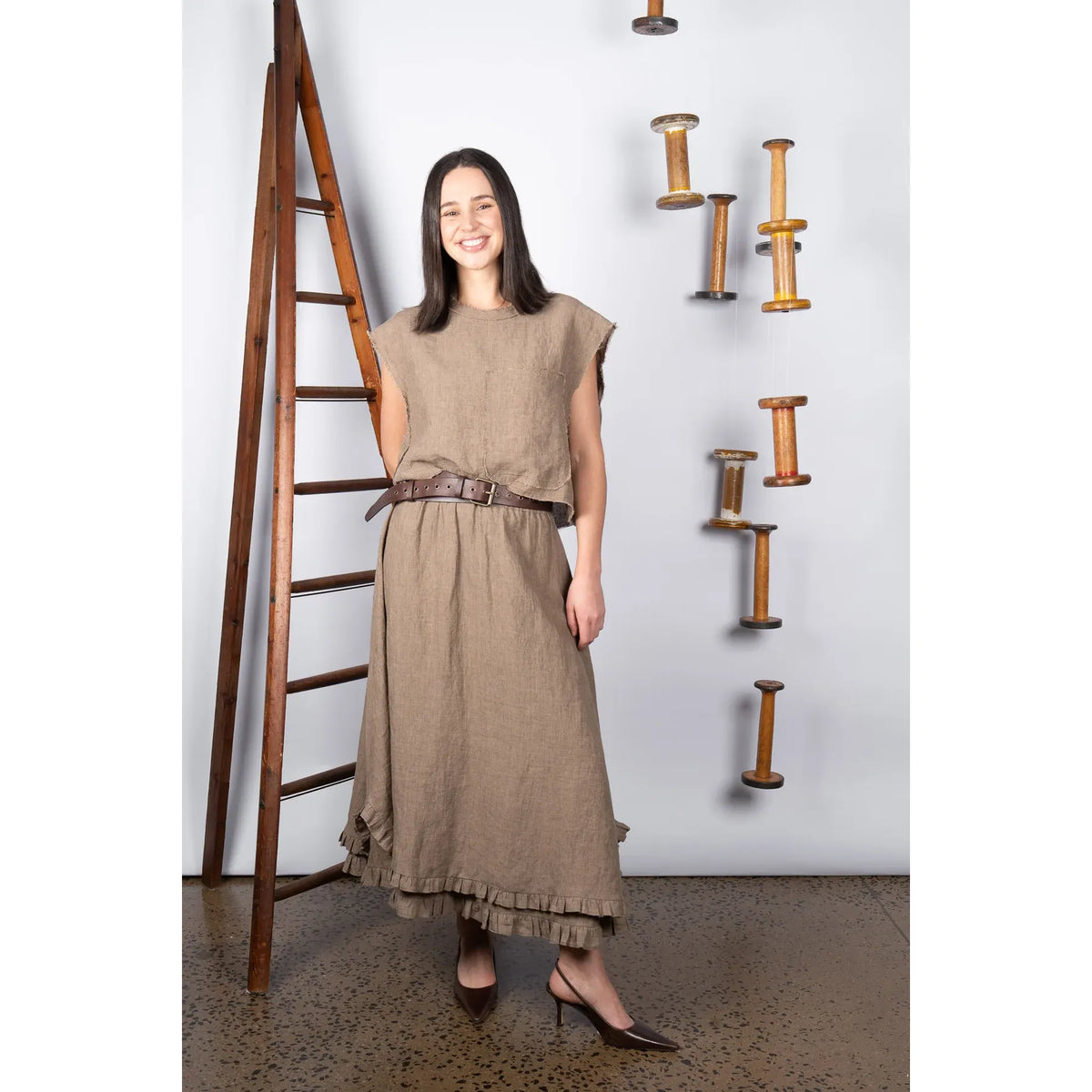 M.A Dainty Netta Skirt - Rock