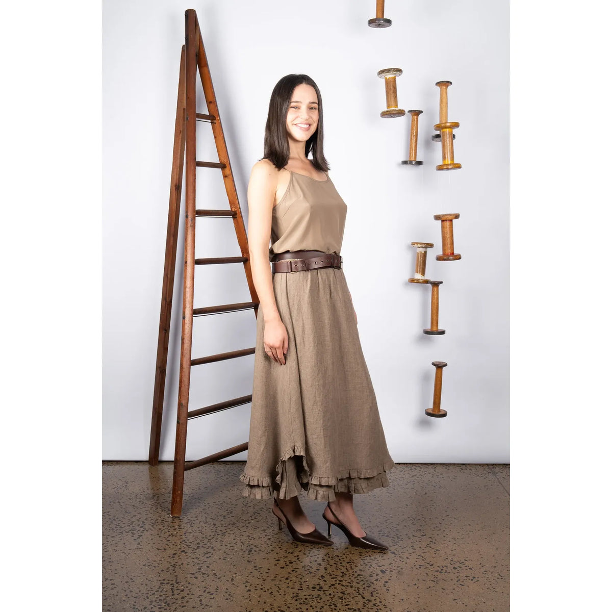 M.A Dainty Netta Skirt - Rock