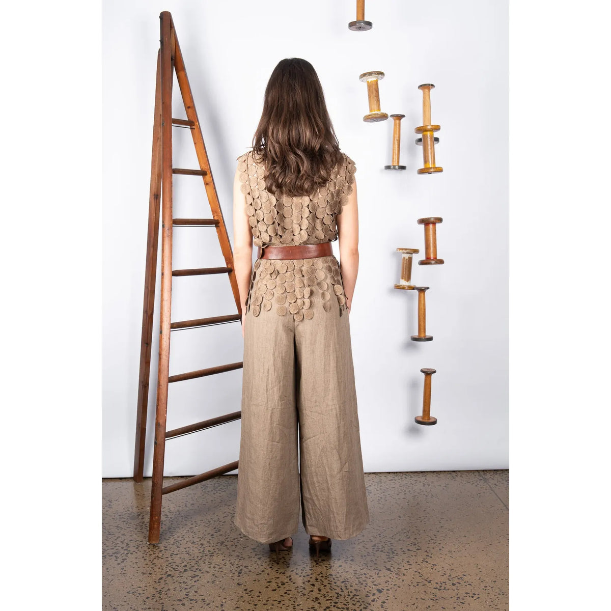 M.A Dainty Coins Overlay - Tan
