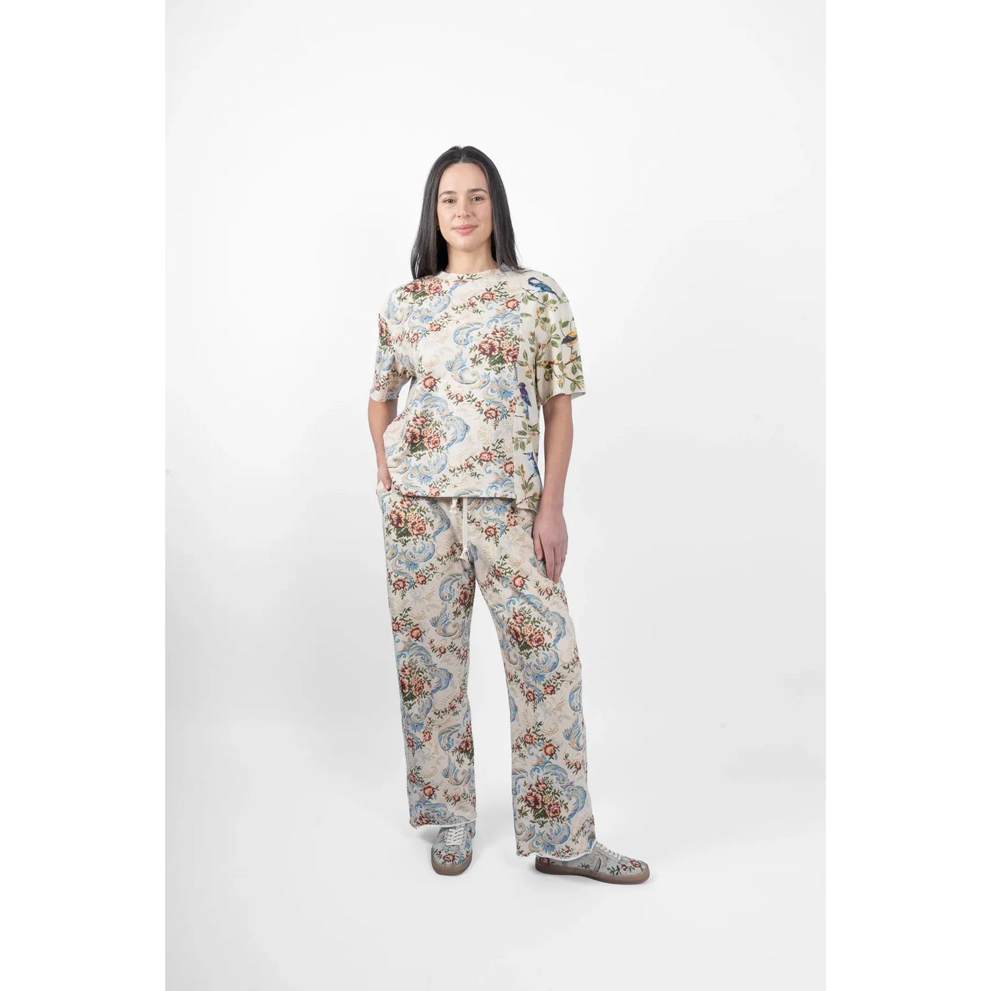 M.A Dainty Patch Top - Birds/Flowers