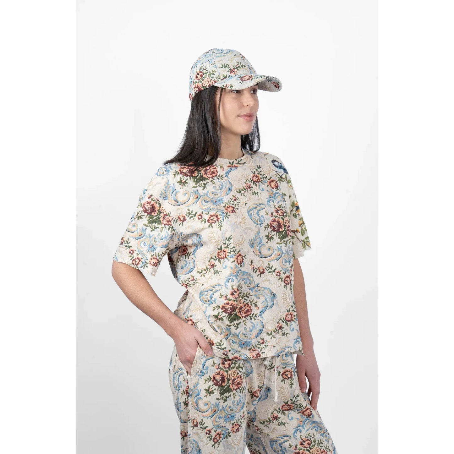 M.A Dainty Patch Top - Birds/Flowers