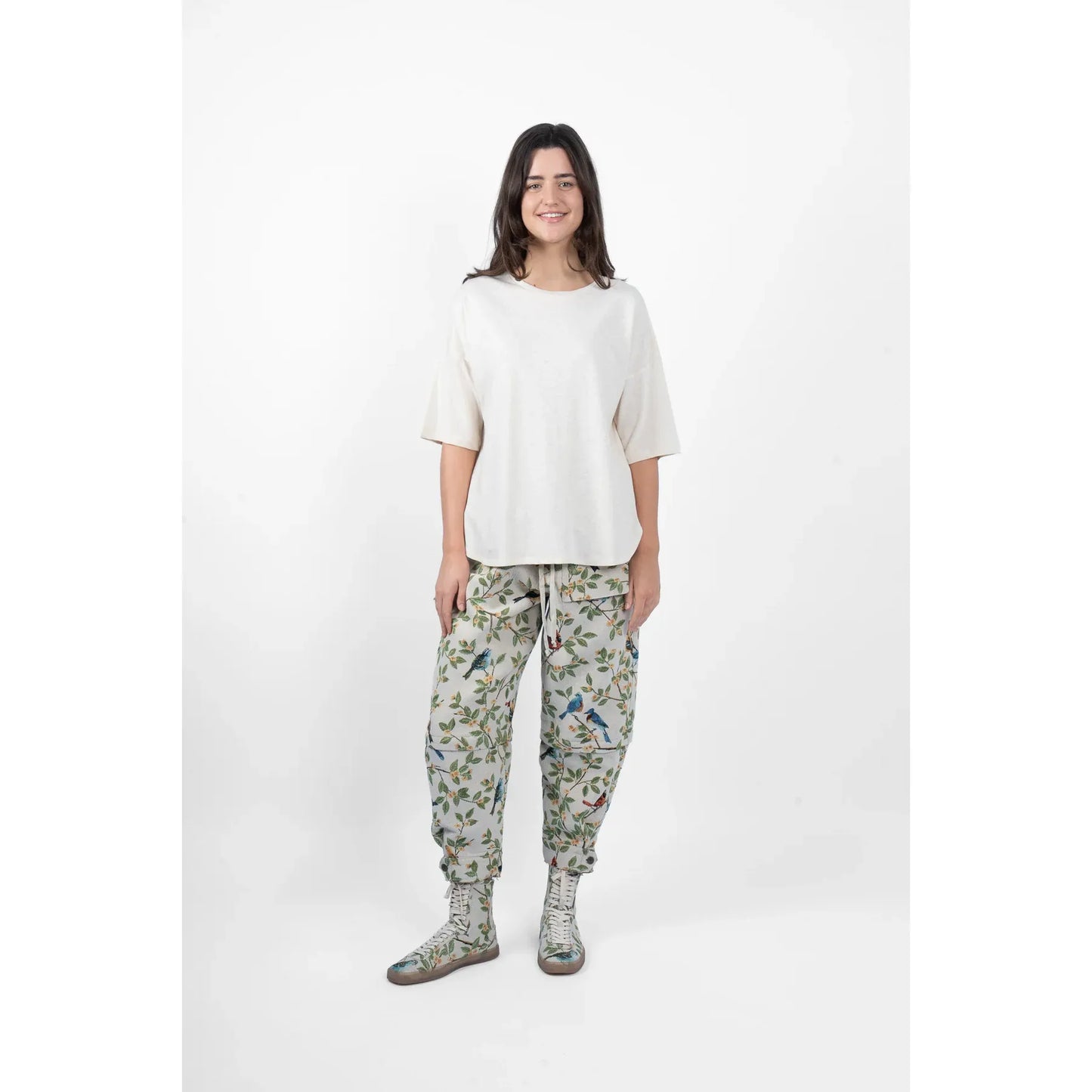 M.A Dainty Peony T-Shirt - Cream
