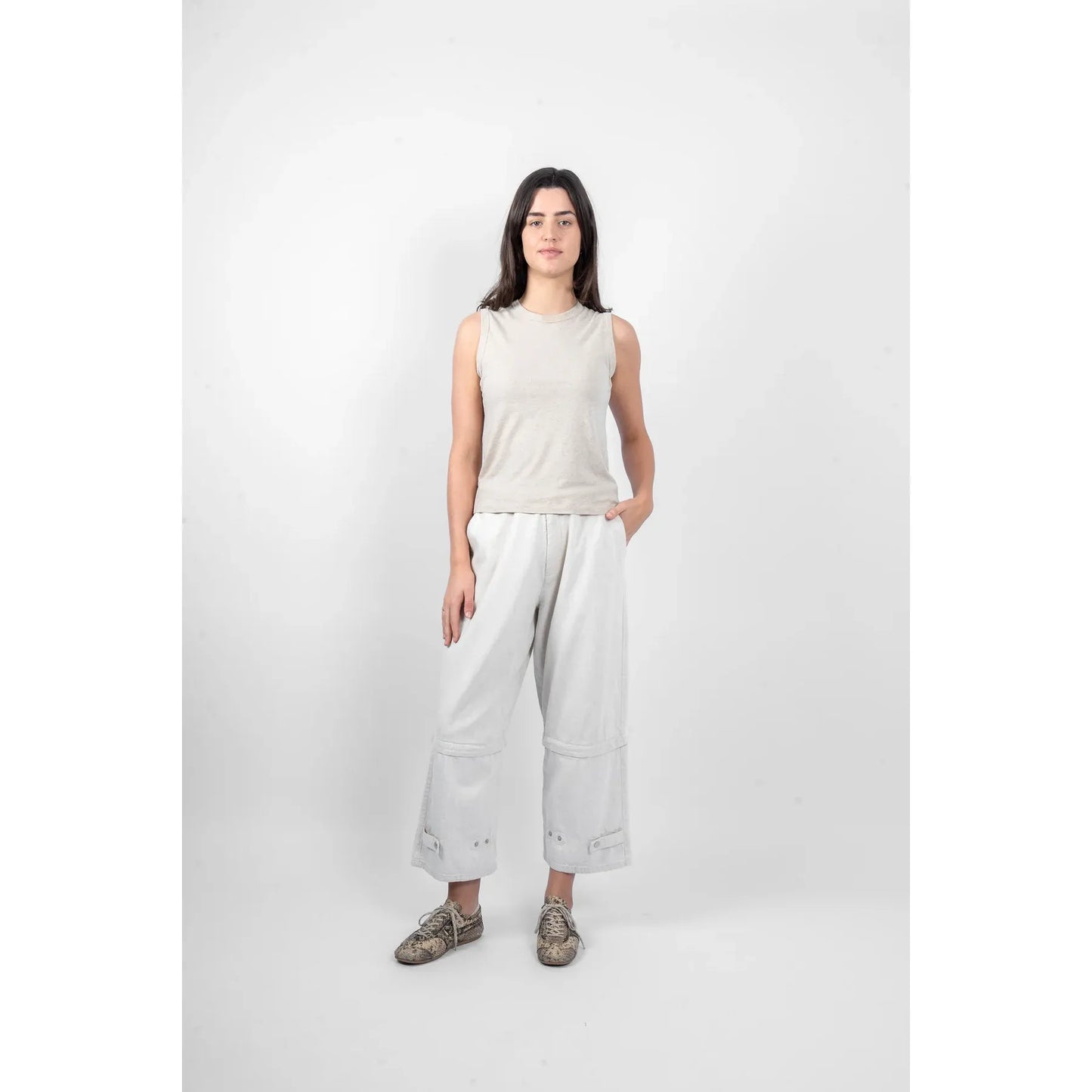 M.A Dainty Violet Tank - Hessian