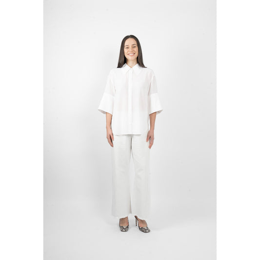 M.A Dainty Chelsea Silk Shirt - White