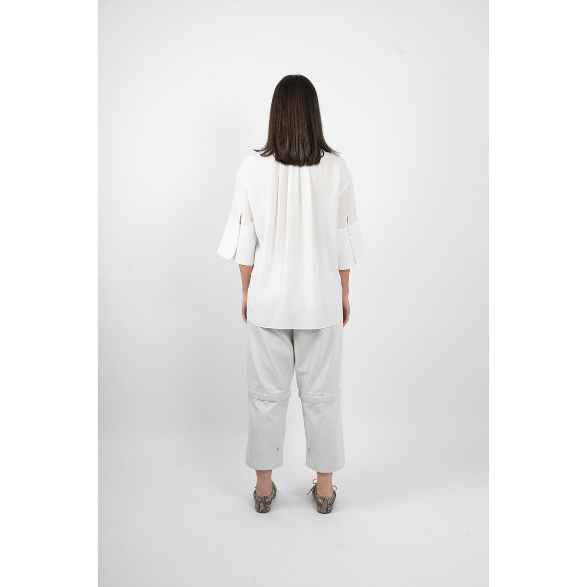 M.A Dainty Chelsea Silk Shirt - White