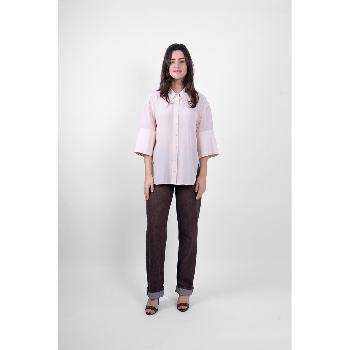 M.A Dainty Chelsea Silk Shirt - Pink Salt