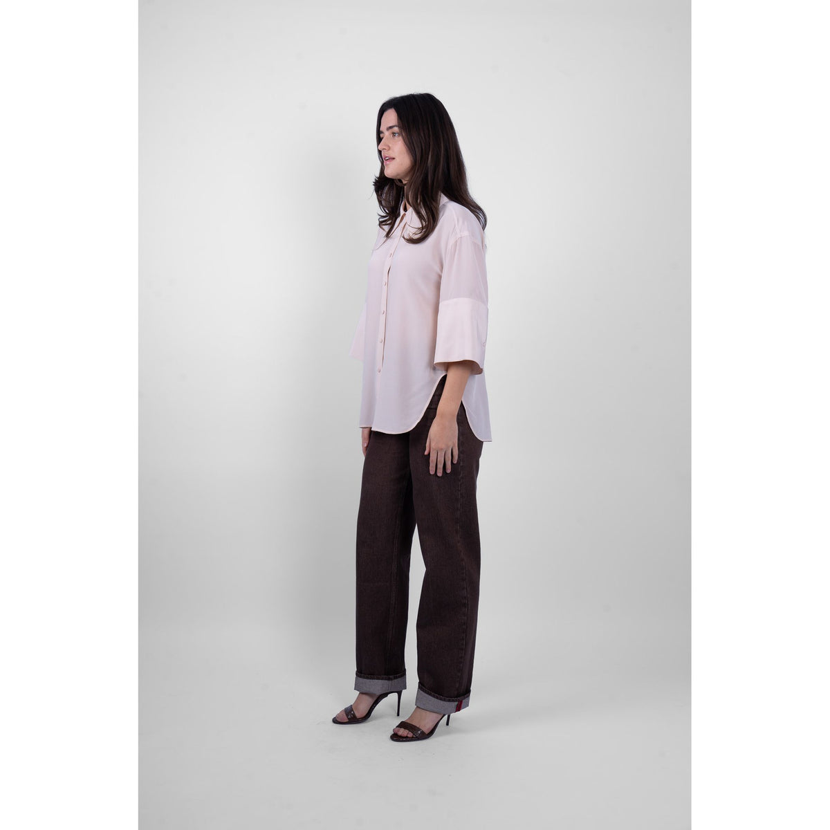 M.A Dainty Chelsea Silk Shirt - Pink Salt