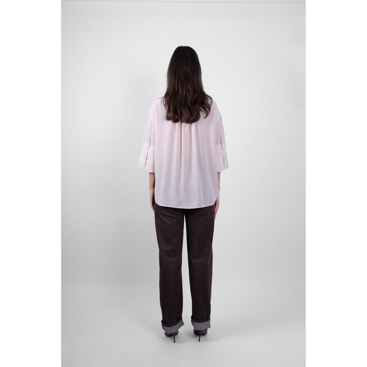 M.A Dainty Chelsea Silk Shirt - Pink Salt