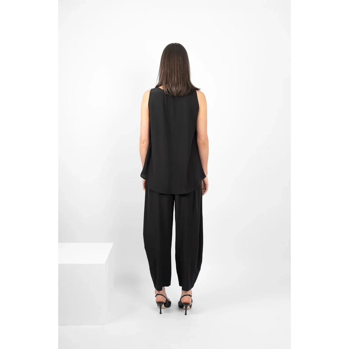 M.A Dainty Niko Silk Pant - Black