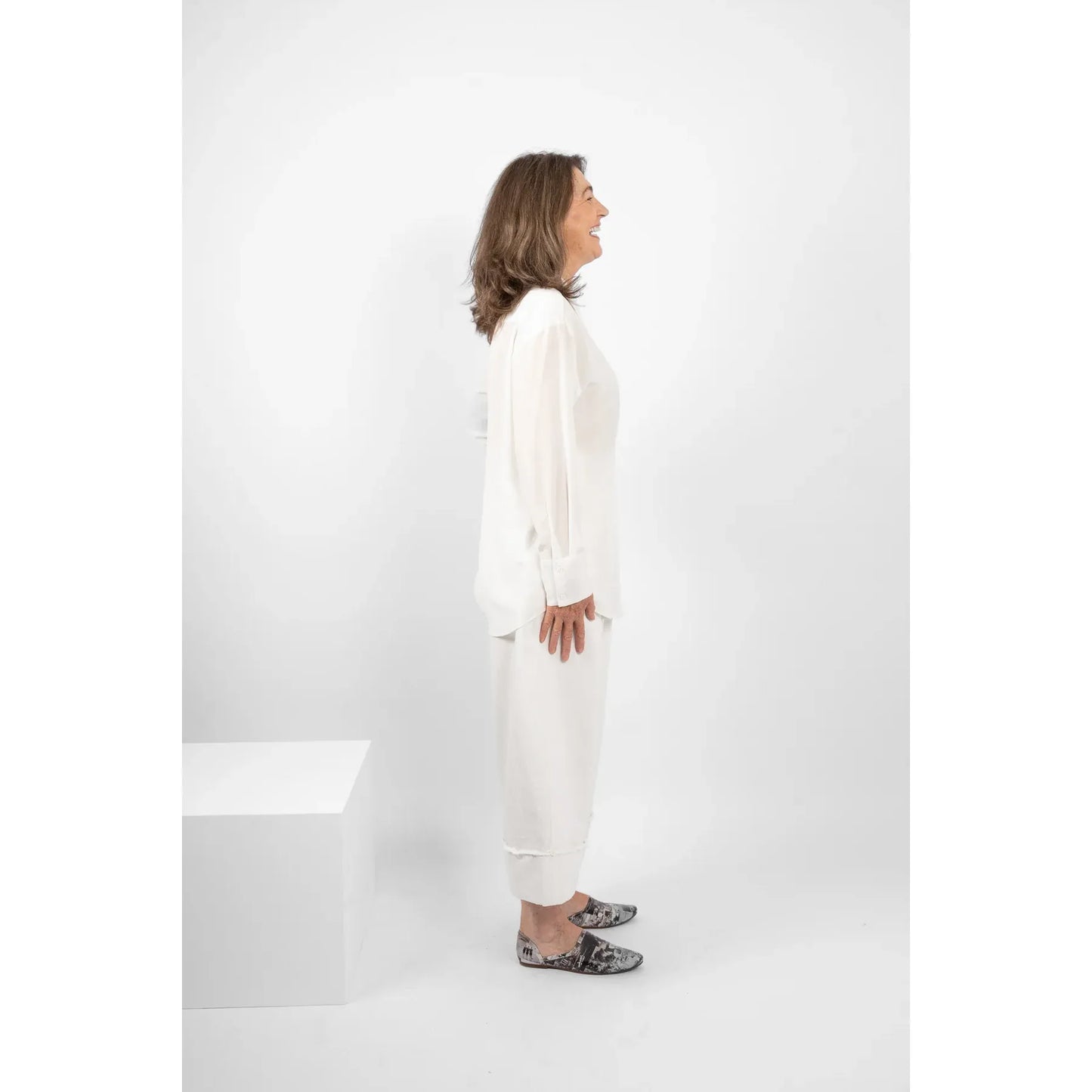 M.A Dainty Polly Trousers - Milk