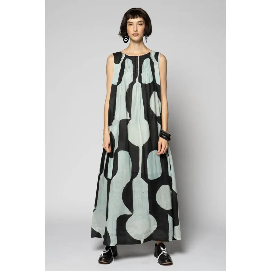 Dogstar Sumika Pin Dress - Black Print