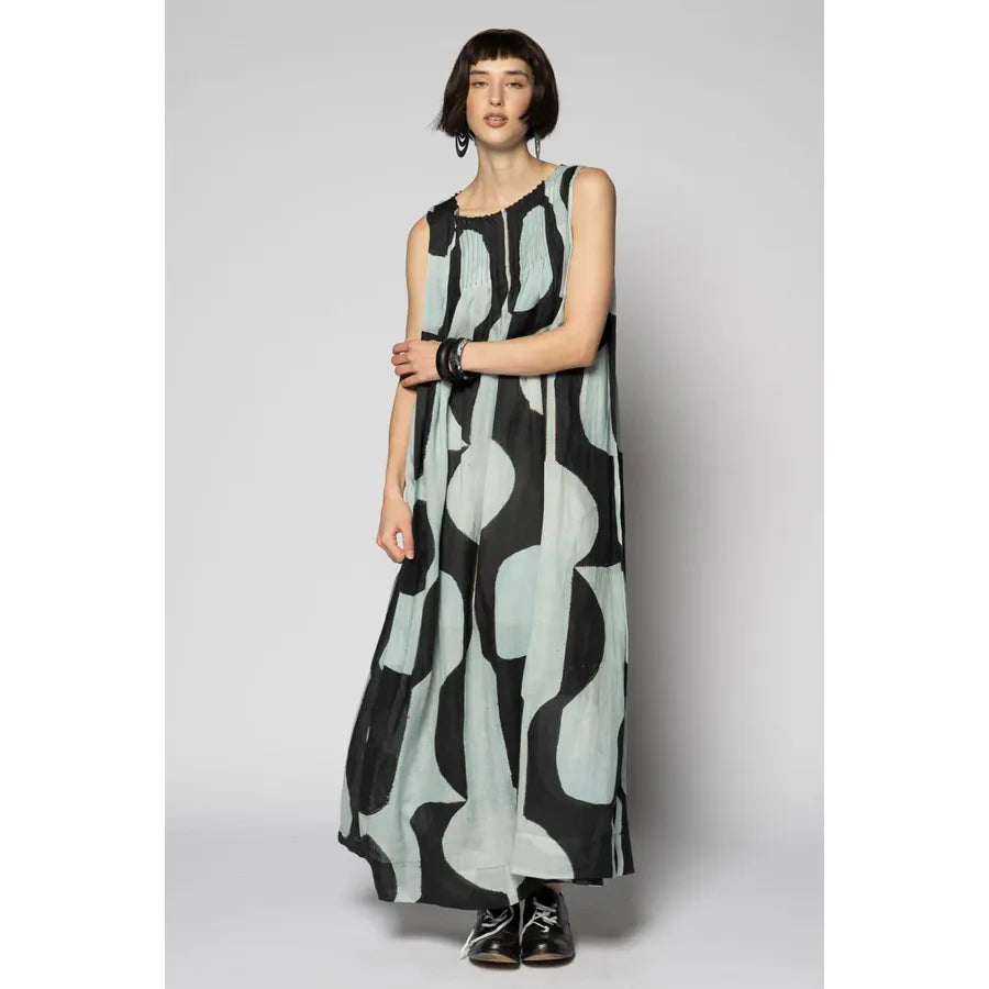 Dogstar Sumika Pin Dress - Black Print