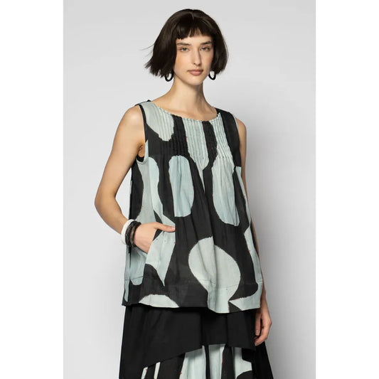 Dogstar Sumika Pin Top - Black Print