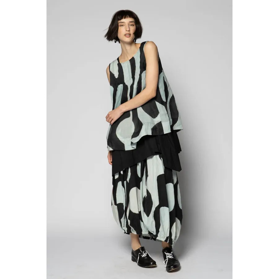 Dogstar Sumika Pin Top - Black Print