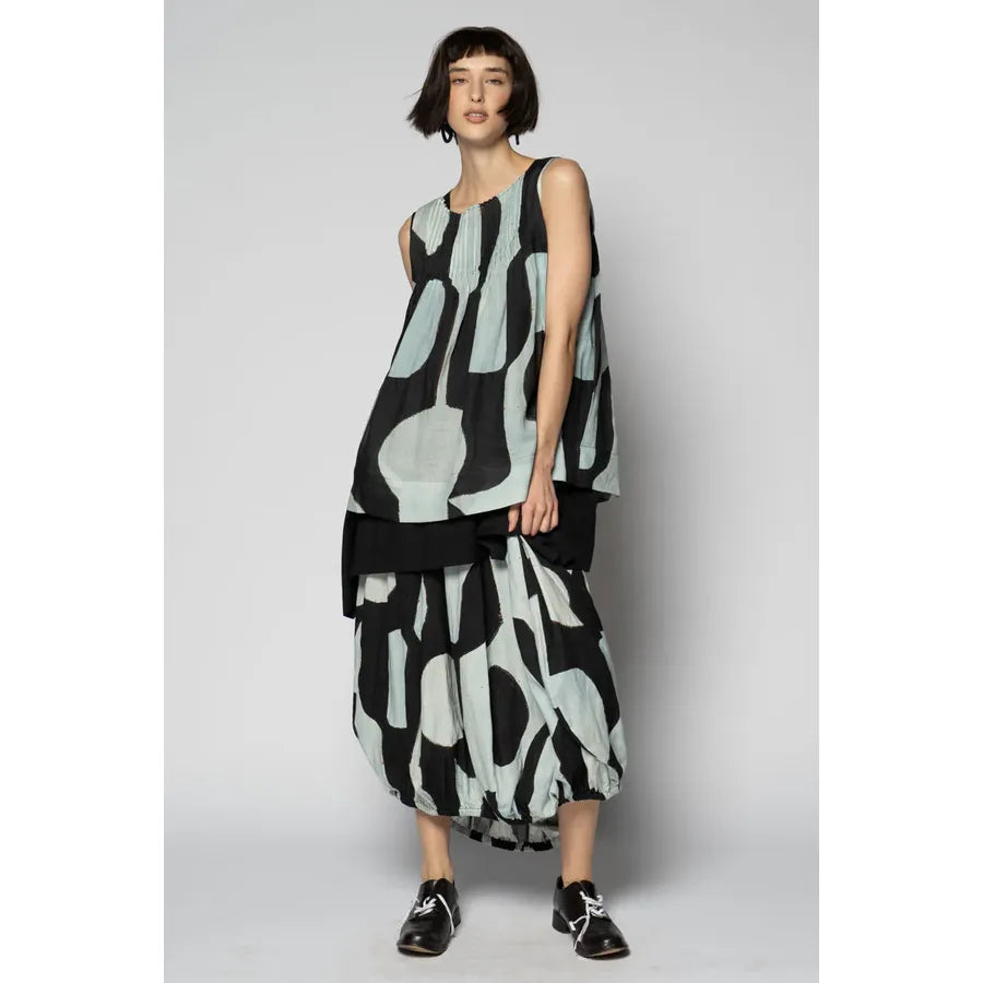 Dogstar Sumika Pin Top - Black Print