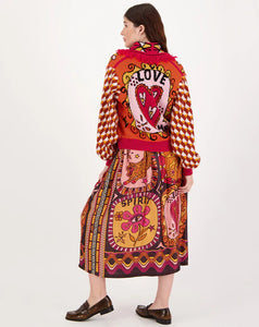 Me 369 Vanessa Midi Skirt - Sunset