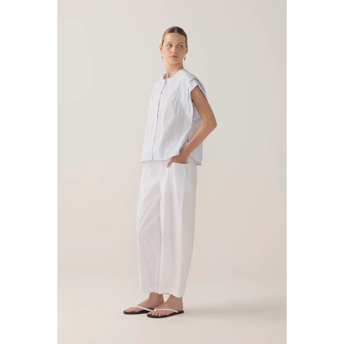 Foemina Eleanor Pant - White