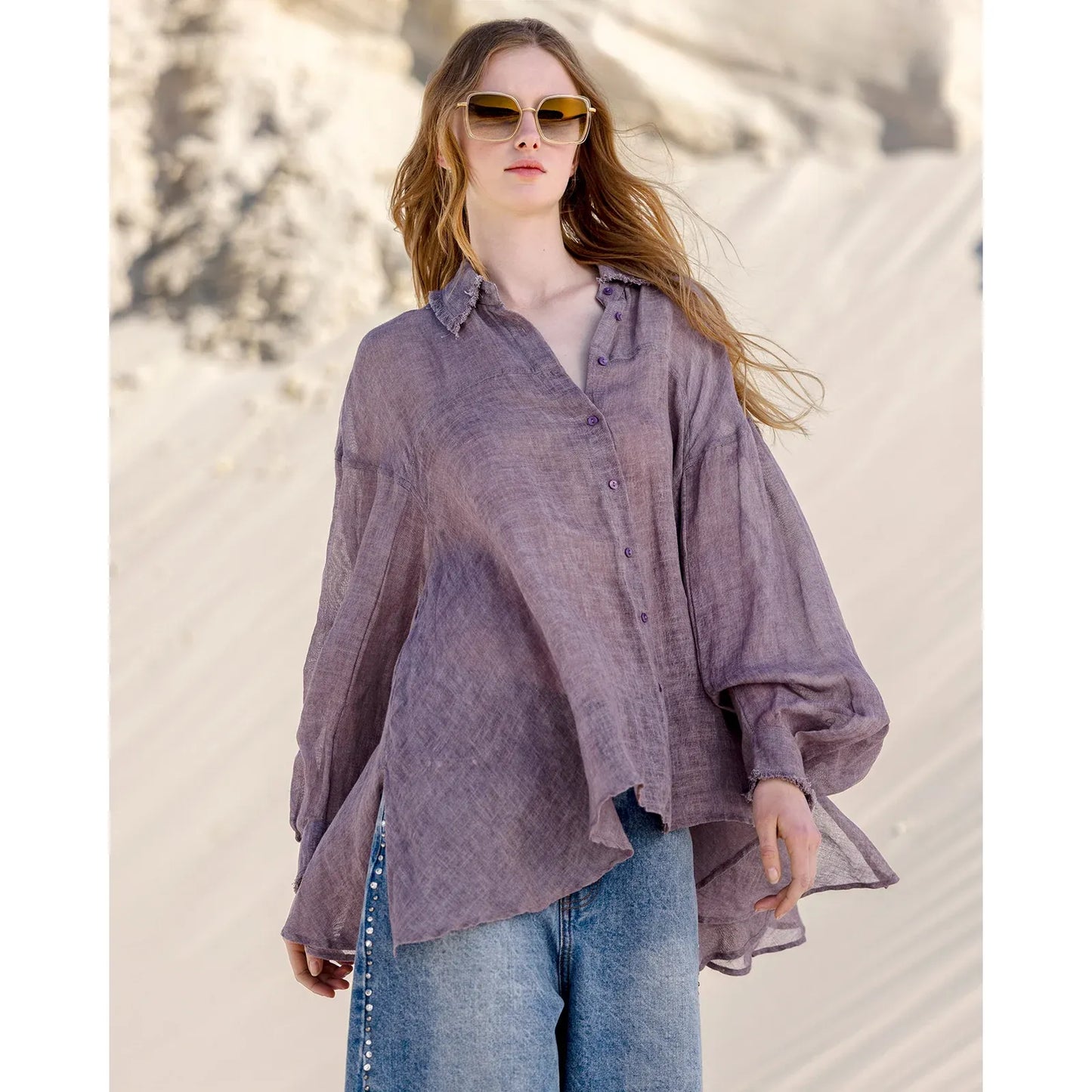 Mes Demoiselles Flory Shirt - Purple