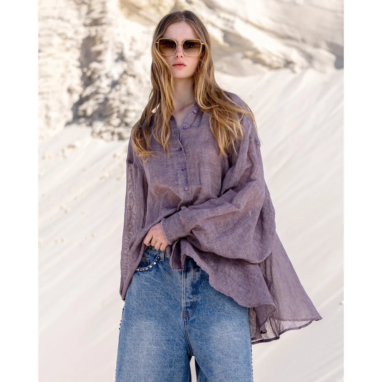 Mes Demoiselles Flory Shirt - Purple