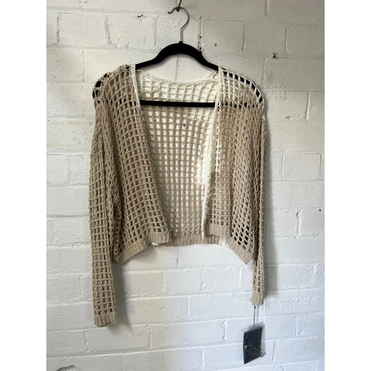 Moyuru Knit Cardigan 301 - Beige/White