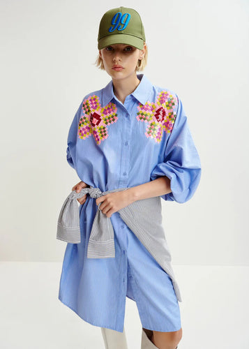 Essentiel Antwerp Hagittarius Sequin Dress - Denim