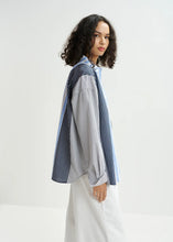 Essentiel Antwerp Hemix Patchwork Shirt - Aqua