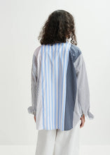 Essentiel Antwerp Hemix Patchwork Shirt - Aqua