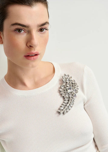 Essentiel Antwerp Hilarious Brooch - Silver