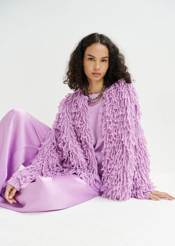Essentiel Antwerp Hinwood Fringed Jacket - Bell Flower