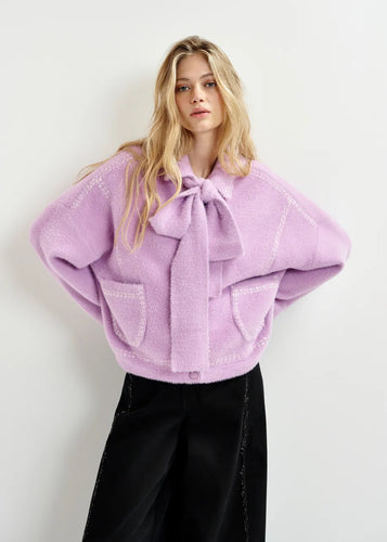Essentiel Antwerp Hoops Jacket - Bellflower