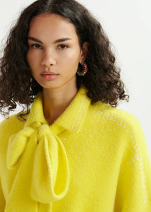 Essentiel Antwerp Hoops Jacket - Lemon Zest