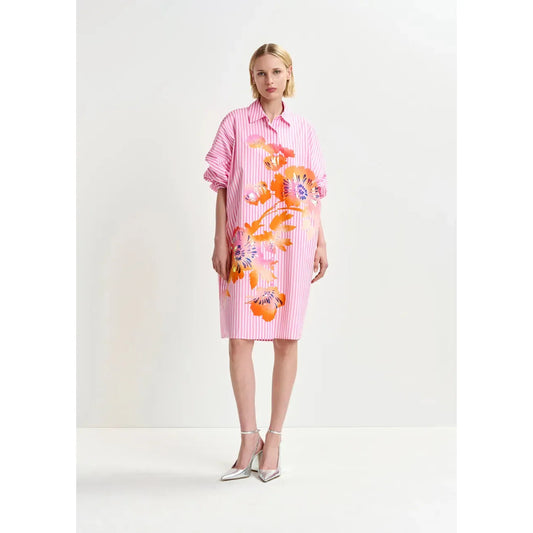 Essentiel Antwerp Hoses Foil Print Shirt Dress