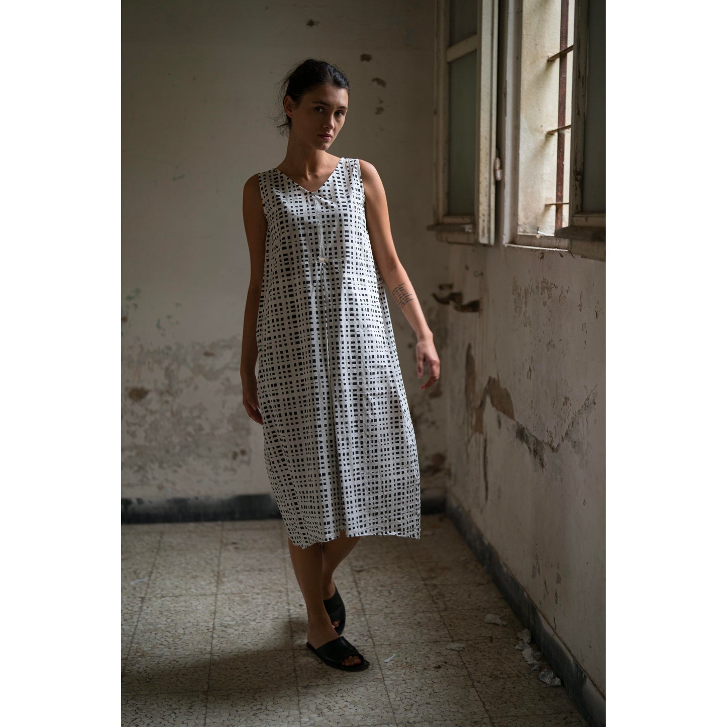 Hannoh + Wessel Demi Dress 261 151 - Black/Check