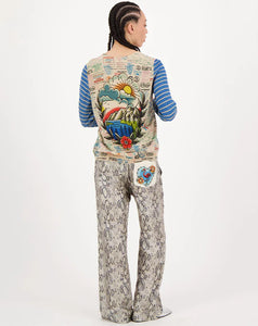 Me 369 Ilana Short Cardigan  - Snake