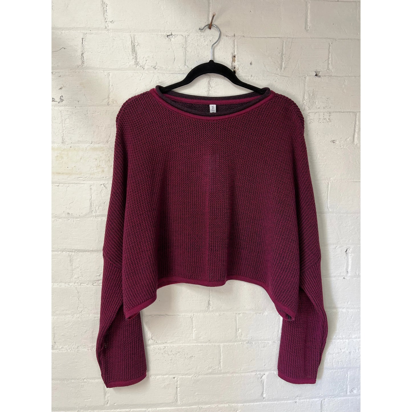 Vale and Ward Soraya Knit - Berry/Charcoal