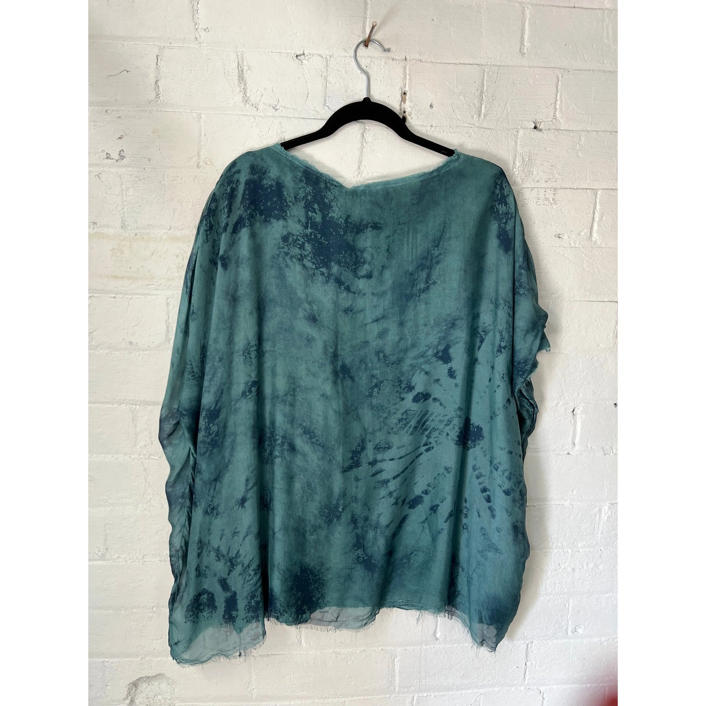Sanctamuerte Top S277 - Tiffany Marine Print