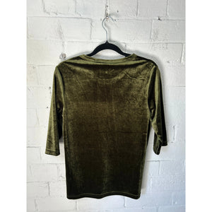 M.A Dainty Patti Top - Moss Green