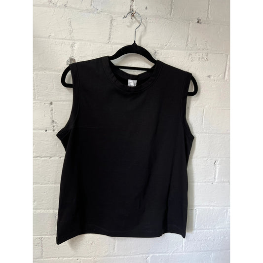 M.A Dainty Violet Singlet - Black