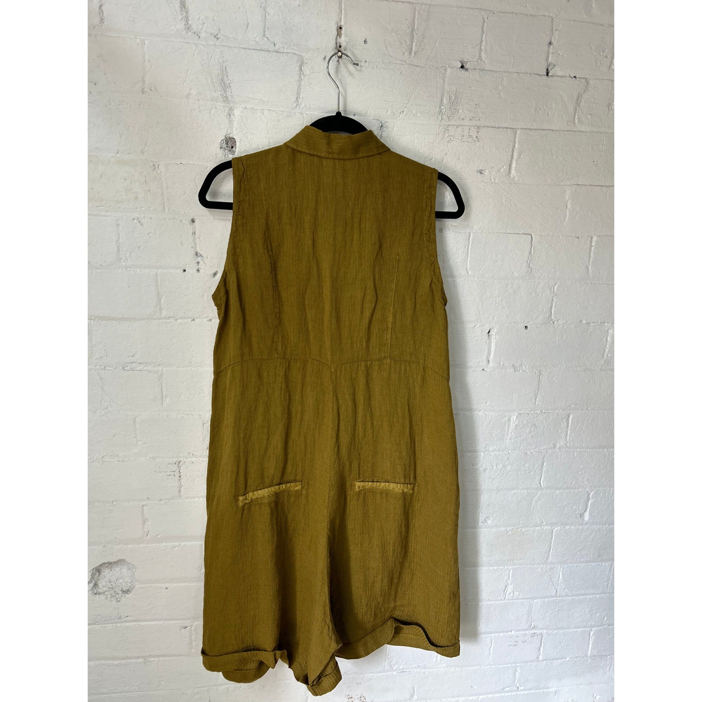 Transit Stripe Linen Playsuit A106
