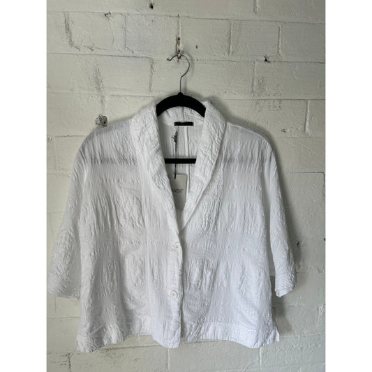 Transit Textural Cotton Shirt Jacket J190