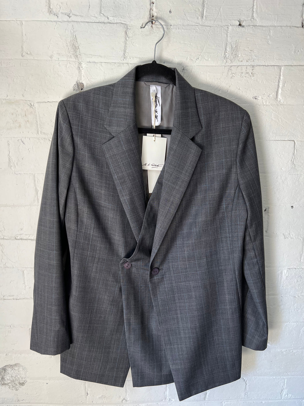 M.A Dainty Seesaw Jacket - Grey Check