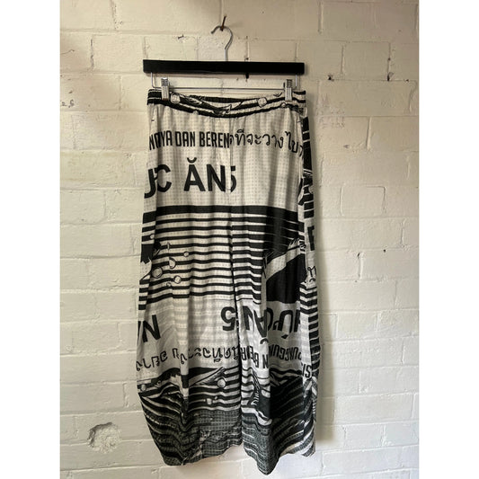 Studio Rundholz Trousers 3600102 - Black Print