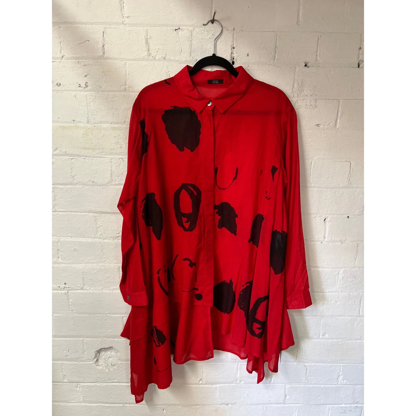 Moyuru Blouse 439 - Red/Black