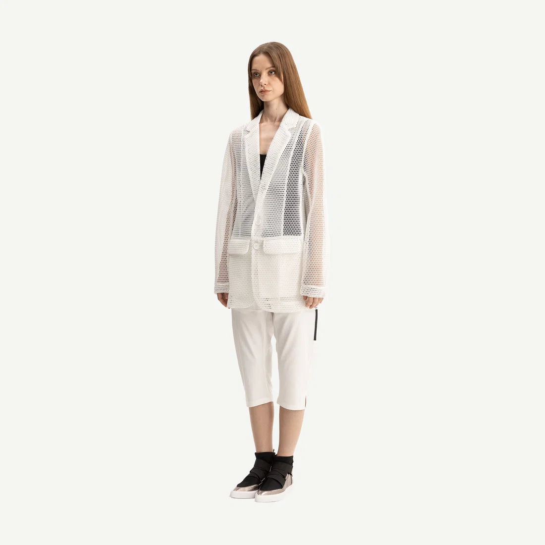 Bone & Arrow Tilly Blazer - White