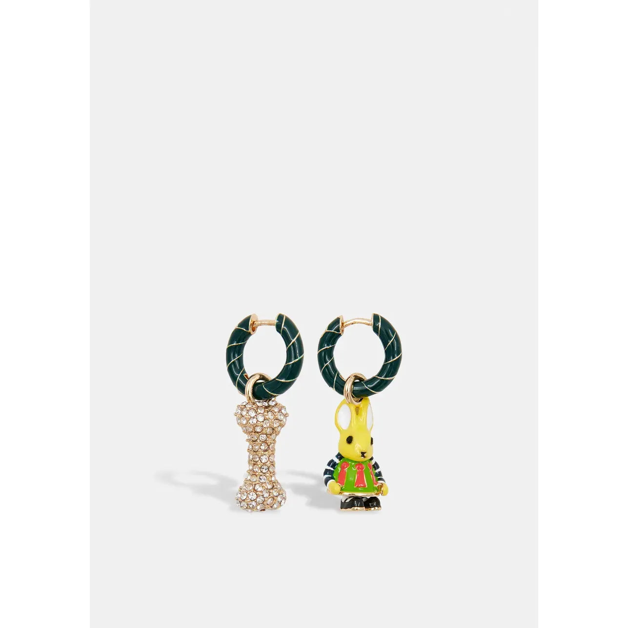 Essentiel Antwerp Jabbit Earrings - Green/Gold