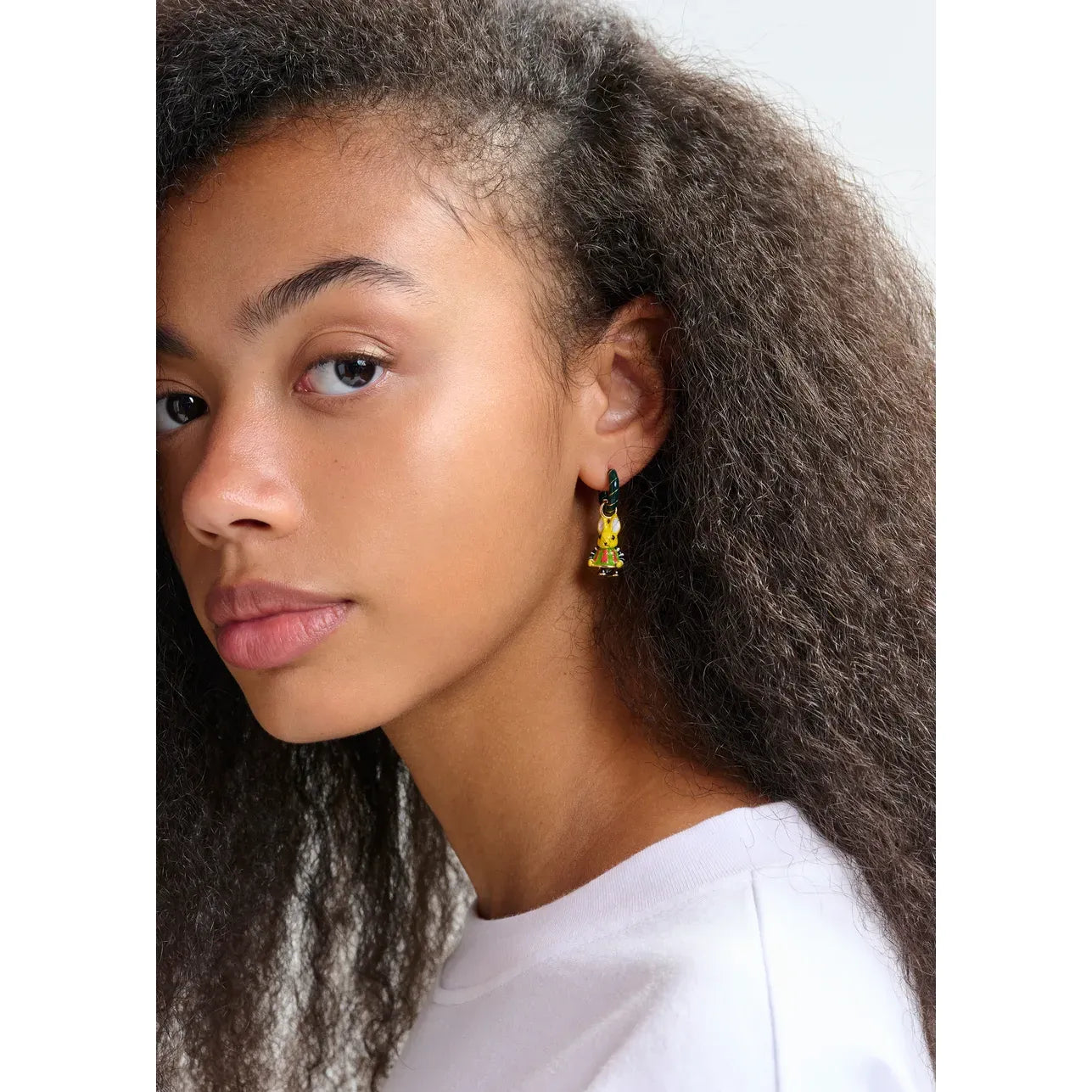 Essentiel Antwerp Jabbit Earrings - Green/Gold