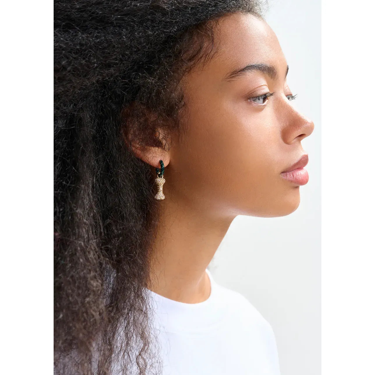 Essentiel Antwerp Jabbit Earrings - Green/Gold
