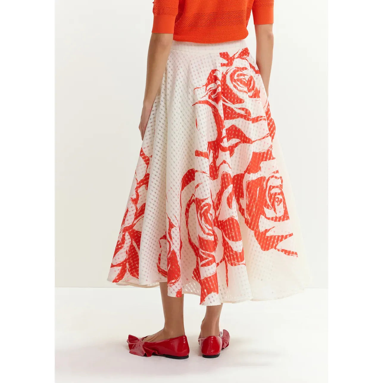 Essentiel Antwerp Jango Skirt - Off White/Red