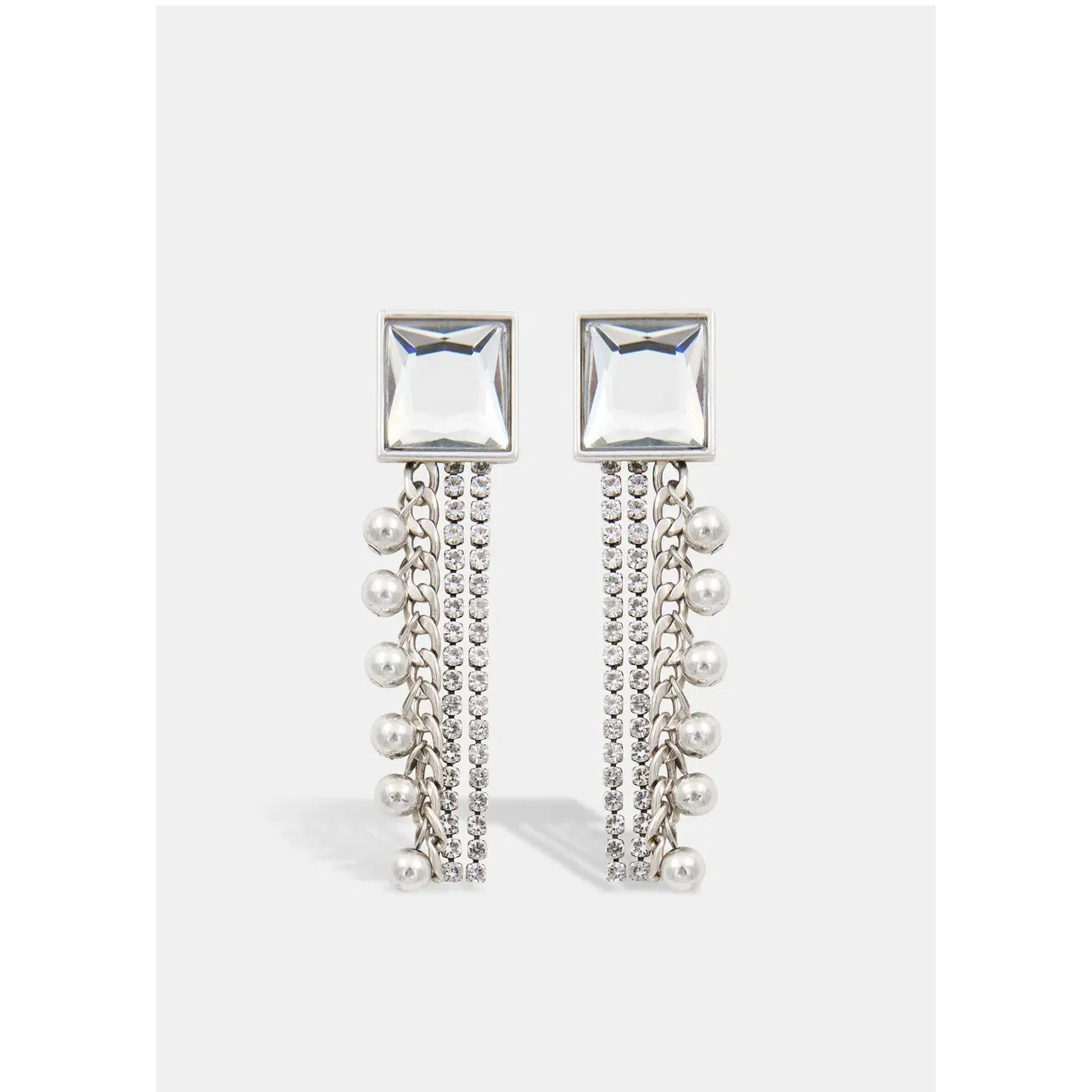 Essentiel Antwerp Jearry Rhinestone Earrings - Silver